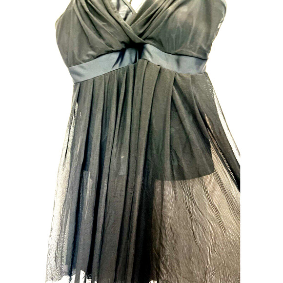 Womens Y2K Sheer Babydoll Tank Top Size L Whimsigoth Dark Fairy Grunge Witchy - Picture 5 of 16